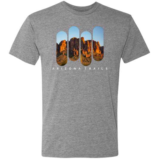 Arizona Trails Flatiron  Mountain - Premium Triblend T-Shirt